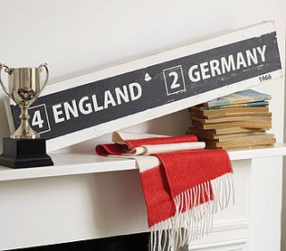 world cup wooden sign by box brownie trading