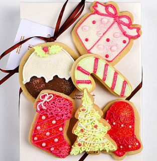 christmas biscuit box/gift bag small by bisquites