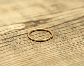 fine gold wedding band ring by tamara gomez