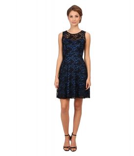 Ivy & Blu Maggy Boutique Sleeveless Lace w/ Seamed Waist Dress Womens Dress (Black)