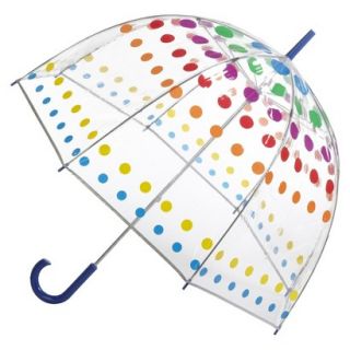 totes Bubble Dot Umbrella   Clear