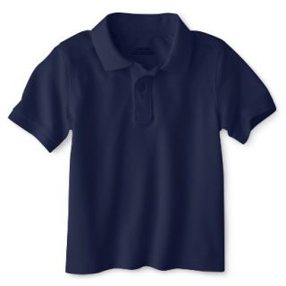 Cherokee Toddler School Uniform Short Sleeve Pique Polo   Xavier Navy 2T