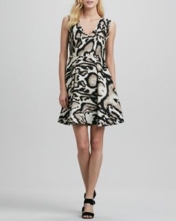Renna Leopard Print Flared Dress   Diane von Furstenberg