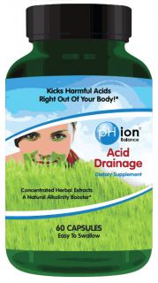 pHion Balance   Acid Drainage Natural Alkalinity Booster   60 Capsules