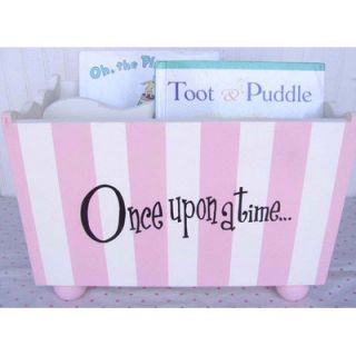 New Arrivals Once Upon a Time Pink Stripe Hand Painted Book Holder