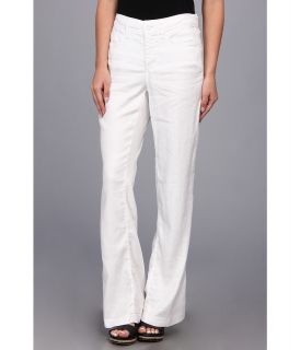 NYDJ Wylie Trouser Linen Blend Womens Casual Pants (White)