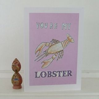 you're my lobster card by ali corder.