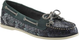 Womens Sperry Top Sider Audrey Python   Olive Python Slip on Shoes