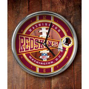 Washington Redskins Chrome Clock