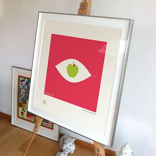personalised apple of my eye print by brough and ready