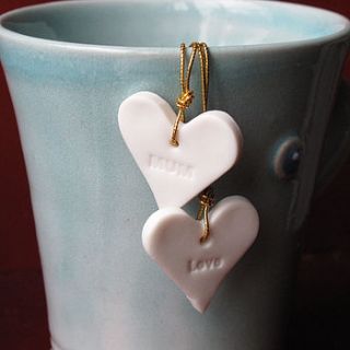 porcelain word heart by squeak gift and party