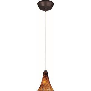 ET2 Lighting ET2 E94333 104BZ Bronze Leopard 1 Light RapidJack Pendant and Canop