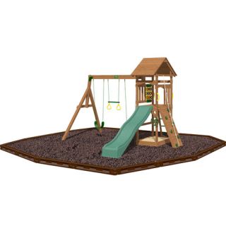 Creative Playthings Riviera Swing Set with Rubber Mulch