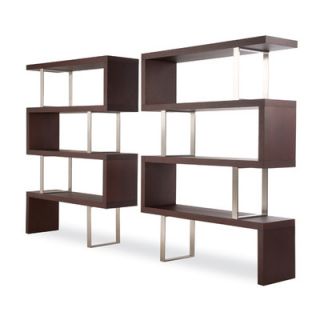 Modloft Pearl 66 Bookcase MD105 LAQ / MD105 WAL Finish Wenge