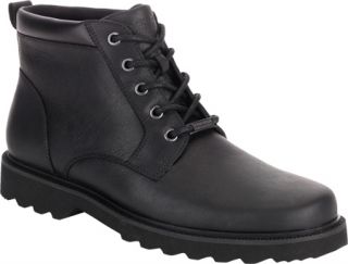 Mens Rockport Northfield Plain Toe Boot   Black Full Grain Leather Boots