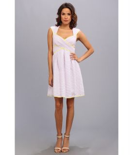 Jessica Simpson Cross Front Full Skirt Dress Self Tie At Back Womens Dress (Multi)