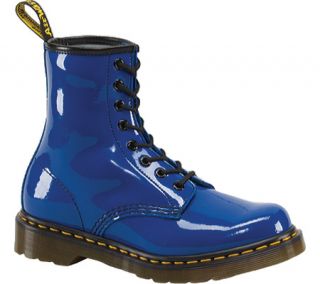 Womens Dr. Martens 1460 8 Eye Boot Patent   Royal Blue Patent Lamper Boots