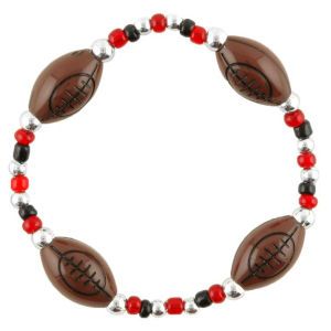 Ohio State Buckeyes Buckeye Football Bracelet