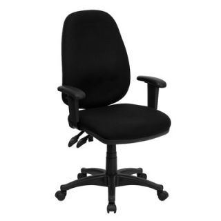 FlashFurniture Fabric Computer Office Chair BT66 Fabric Black, Arms Height 