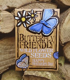 mothers' day butterfly friendly flower seeds by bee friendly seeds