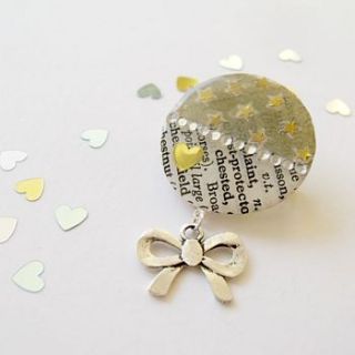 golden stars vintage paper brooch by matin lapin