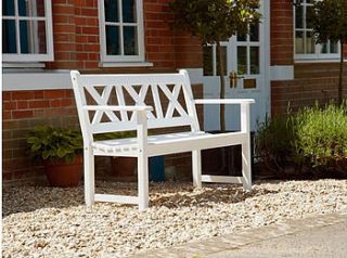 danish design painted bench by posh garden furniture