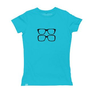 women's two ronnies glasses t shirt by occasional human
