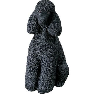 Sandicast Mid Size Poodle Sculpture in Black