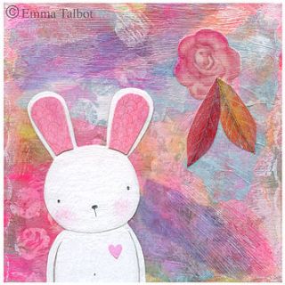 'imogen's song' art print for girls by the little brown rabbit