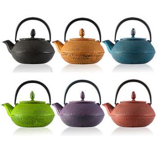 tenshi cast iron tetsubin teapot by the exotic teapot