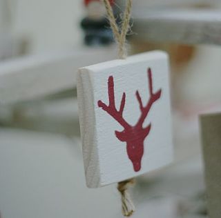 stag head tree decorations by ditto