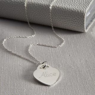 personalised sterling silver necklace by hurley burley