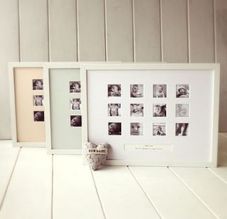 personalised first year photo frame by posh totty designs interiors