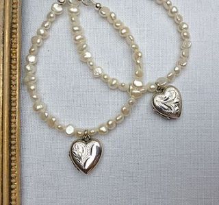 vintage agnes locket bracelet by harry rocks