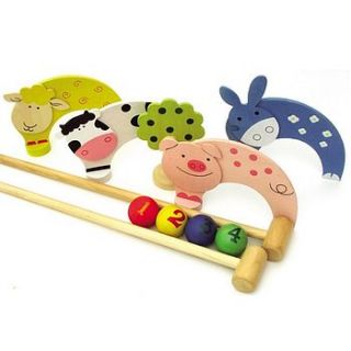 childrens garden toys croquet set by sleepyheads