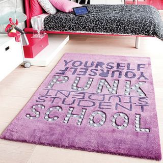 punk school rug by the rugs warehouse