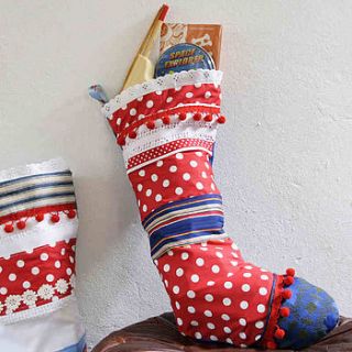 handmade christmas stocking by catkin collection