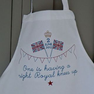 personalised celebration apron by big stitch