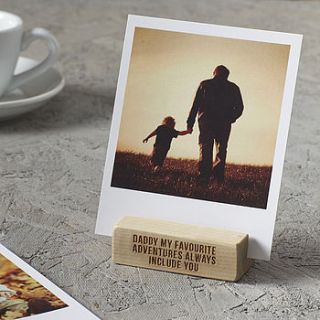 personalised father's day photo block by sophia victoria joy