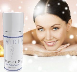 Vitamin C Serum for Face  Best Anti Aging Serum, VIDI AntiOxidant Face Serum With Vit C, A & E for Anti Wrinkle Treatment, Dark Spot Corrector & Even Facial Skin Tone  Facial Treatment Products  Beauty