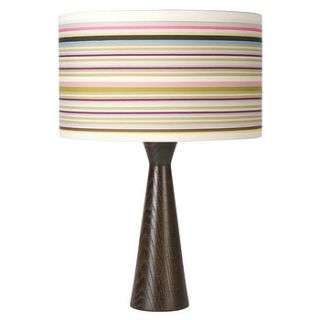 striped ribbon extra large drum lampshade by isabel stanley design