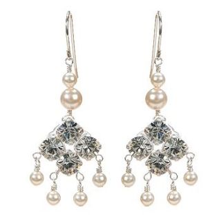 modern heirloom chandelier earrings by yarwood white