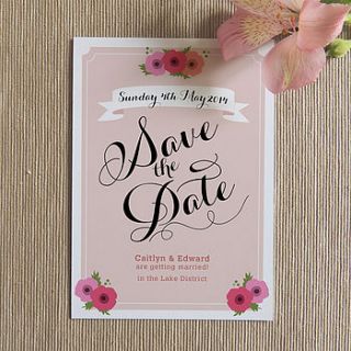 sophia save the date card by project pretty