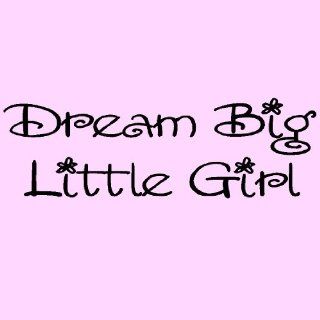 Dream Big Little Girl vinyl lettering wall sayings art decal quote sticker   Wall Decor Stickers
