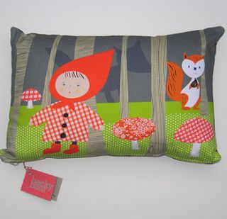 little red riding hood cushion by becky baur