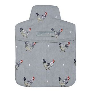 chicken hot water bottle cover by sophie allport