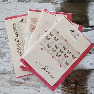 pack of four any occasion cards by 2by2 creative