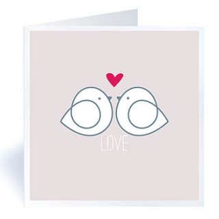 lovebirds card by mrs booth