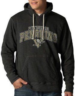 NHL Pittsburgh Penguins Slugger Pullover Hoodie Jacket, Charcoal  Clothing