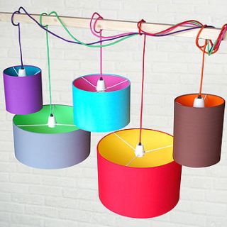 pick n mix drum lampshade choice of colours by quirk